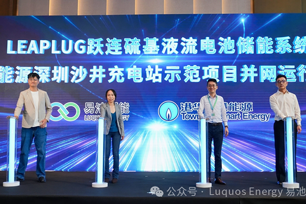 電解液成本僅為釩液流電池1/20!這一電池儲能系統示范項目并網