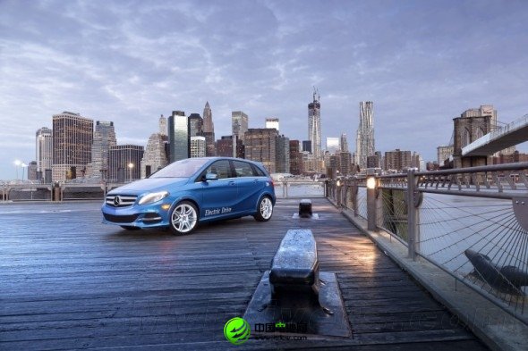 百公里加速不足10秒 組圖：奔馳B級電動汽車