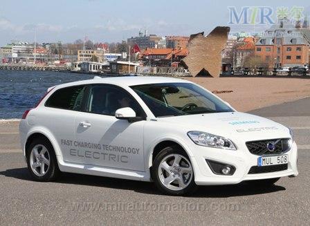 裝配了西門子新型電機的第二代沃爾沃 C30 電動汽車