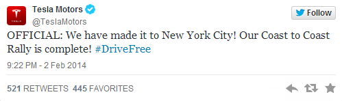 歷時(shí)3天：Tesla Model S車隊(duì)順利完成“橫穿美國”越野拉力賽