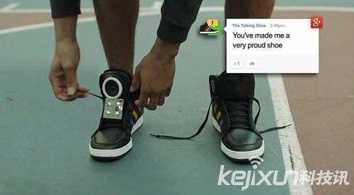 谷歌推出新型可穿戴設備 會說話的鞋