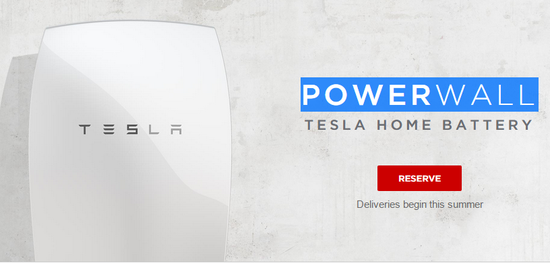 特斯拉發布儲能電池Powerwall:3000美元起 夏末上市