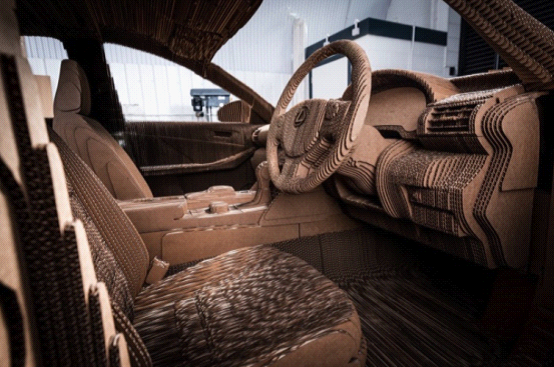 雷克薩斯展示紙做的電動(dòng)車 能正常上路行駛