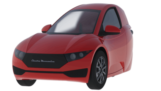 加拿大公司推出單人三輪電動汽車 續航120公里