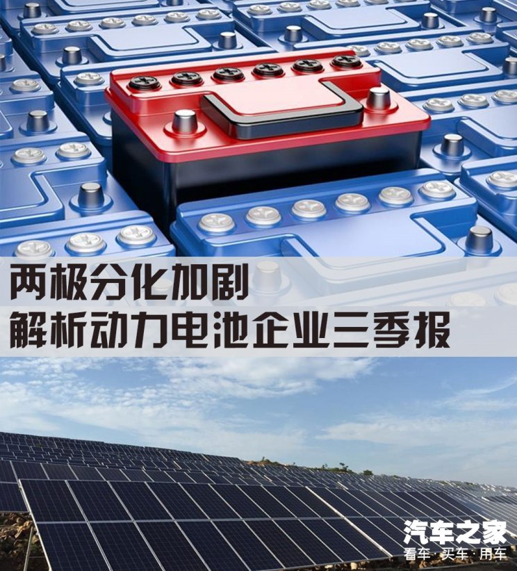 兩極分化加劇 解析國內(nèi)動力電池公司三季報 兩極分化加劇 解析國內(nèi)動力電池公司三季報