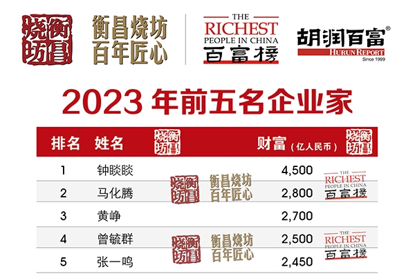 2023胡潤百富榜出爐！前十名唯一一位新人來自新能源領域