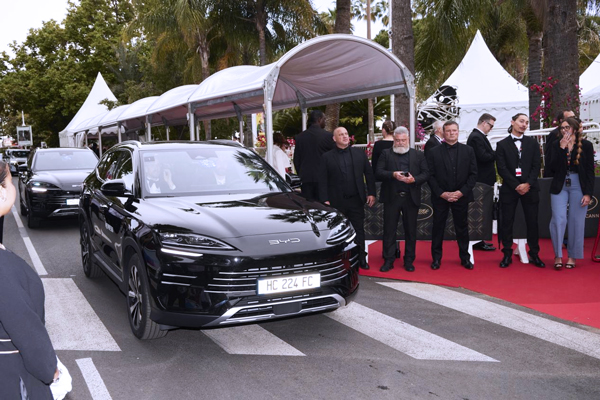 比亞迪旗下多款車型亮相戛納電影節，向世界展示中國智造！