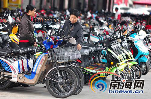 海南規定生產銷售不合標準電動自行車將沒收 海南規定生產銷售不合標準電動自行車將沒收