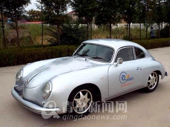 山東即墨產(chǎn)純電動車亮相 酷似復古保時捷