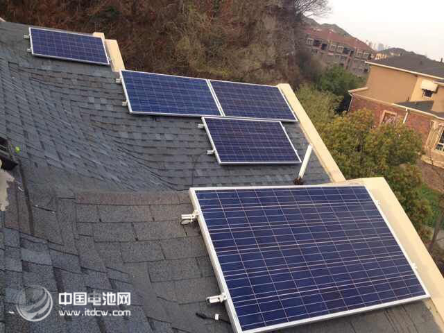 光伏易南京江寧攬翠山莊6KW光伏屋頂電站成功安裝