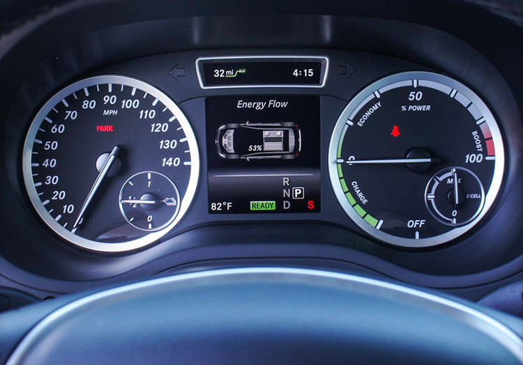 使用特斯拉的電池組 奔馳B級電動車能跑多遠？