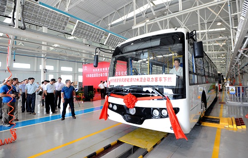東風股份新能源客車陣地湖北襄陽投入使用