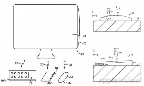 蘋果專利:鼠標(biāo)鍵盤觸控板加太陽能電池 蘋果專利:鼠標(biāo)鍵盤觸控板加太陽能電池