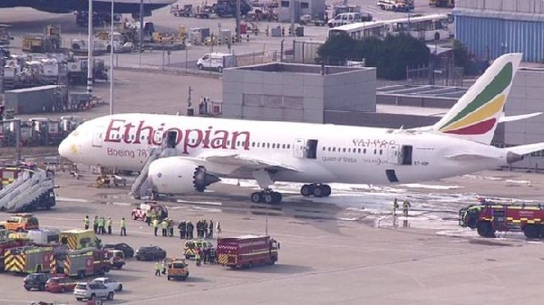 路透社：埃航787起火因飛機內鋰金屬電池短路