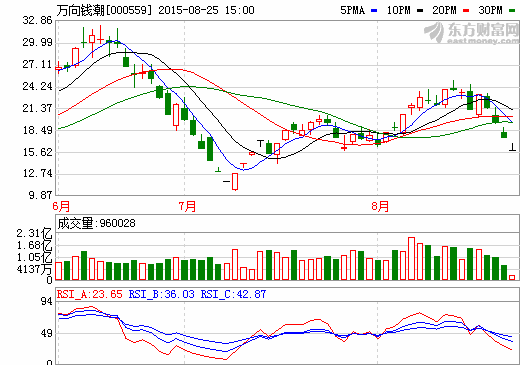 萬向錢潮:2015中報凈利潤4.49億 同比增長28% 萬向錢潮:2015中報凈利潤4.49億 同比增長28%