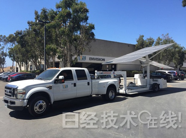 為EV進行100%可再生能源充電 全球首個可移動的獨立型太陽能車棚 為EV進行100%可再生能源充電 全球首個可移動的獨立型太陽能車棚