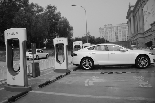 北京五棵松體育館附近的充電樁