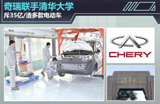 奇瑞聯(lián)手清華大學(xué) 投35億造多款電動(dòng)汽車