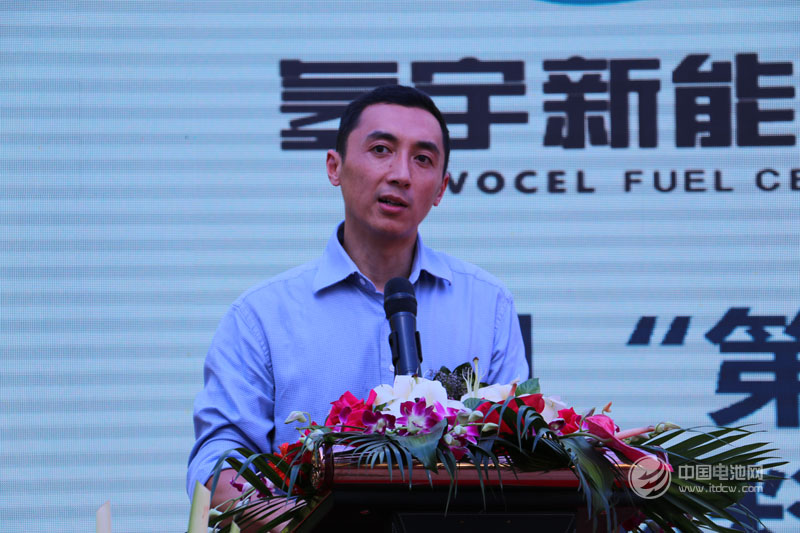 氫宇總經理歐陽洵作新品介紹及主題演講