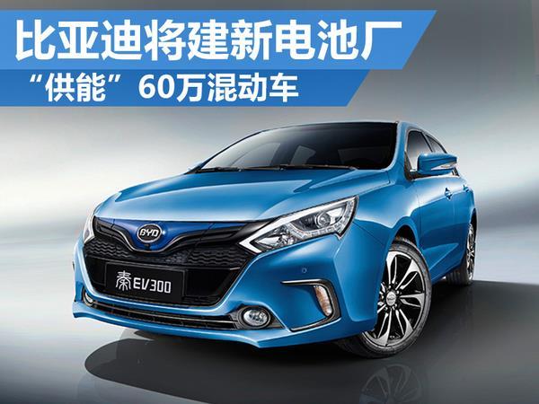 比亞迪公布超級電池工廠：滿足60萬混動車