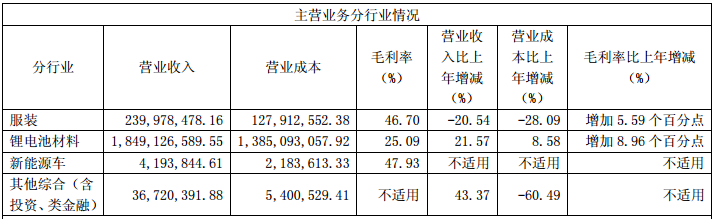 杉杉股份鋰離子電池材料業(yè)務 杉杉股份鋰離子電池材料業(yè)務