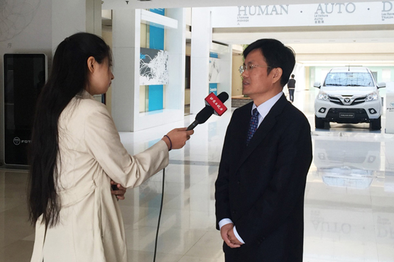 福田汽車集團副總裁宋術山講解車聯網業務愿景