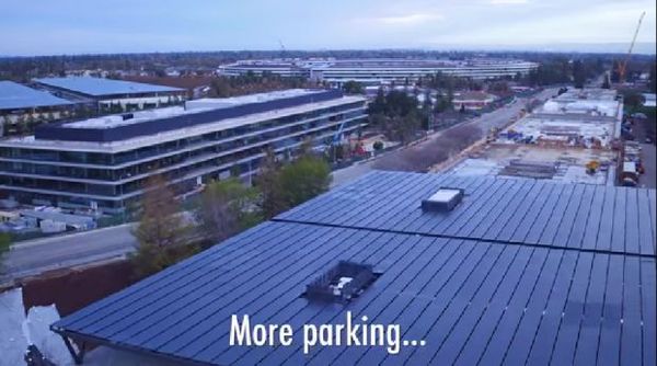 蘋果Campus 2 飛船總部4K無人機捕捉禮堂鏡頭