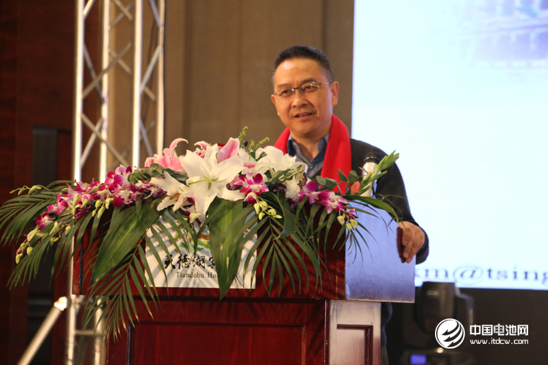 清華大學核能與新能源技術研究院新型能源與材料化學研究室主任、博士生導師何向明發表主題演講