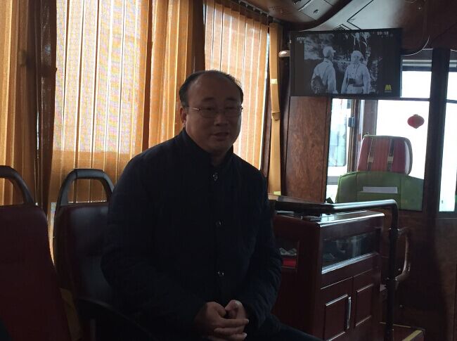 河北保定市公共交通總公司技術設備部部長曹春廣接受采訪 河北保定市公共交通總公司技術設備部部長曹春廣接受采訪