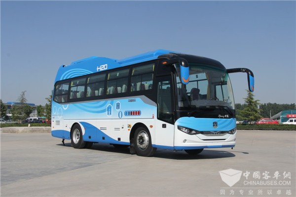 應(yīng)時而生，中通首臺客運版燃料電池客車成功下線