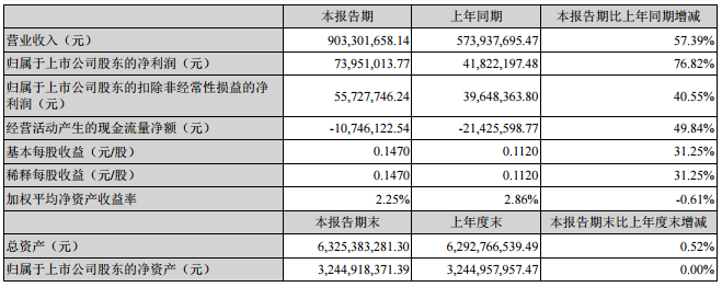 新綸科技：上半年營收9.03億 鋁塑膜單月銷量超100萬㎡
