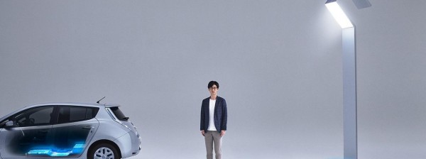 日產發布新款街燈 利用廢舊電池及太陽能供電