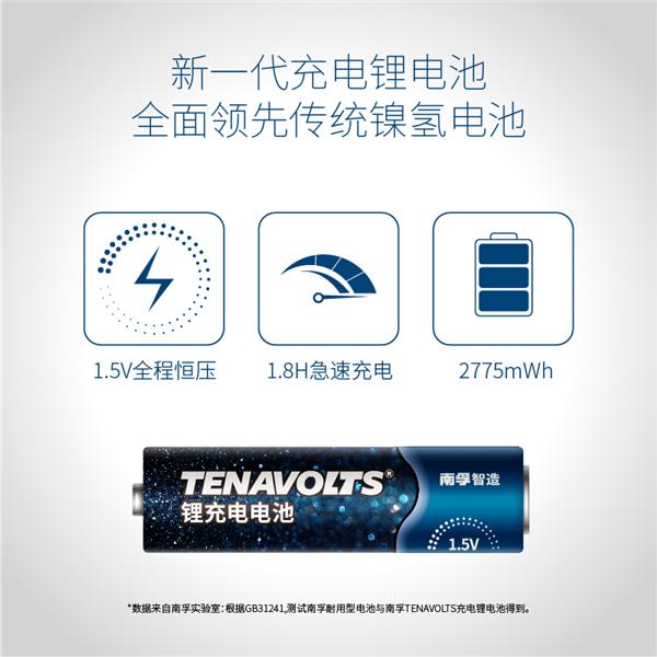 鎳氫電池終結者 南孚新一代充電鋰電池到底強在哪？