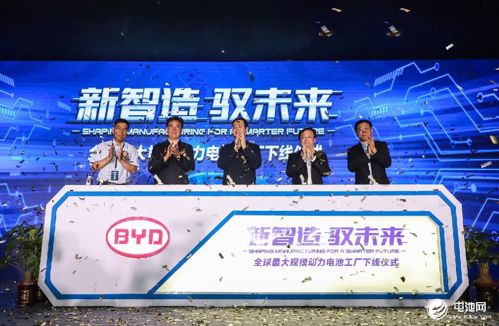 全球規模最大動力電池工廠下線儀式