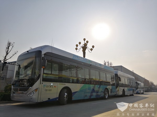 40輛中通氫燃料客車即將交付大同 40輛中通氫燃料客車即將交付大同