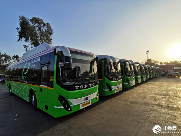 交付海德拉巴的40臺比亞迪電動巴士 交付海德拉巴的40臺比亞迪電動巴士