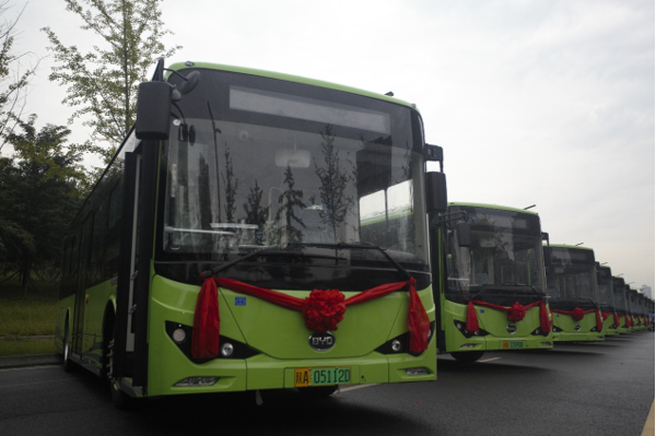 比亞迪純電動公交車 圖片來源：企業供圖