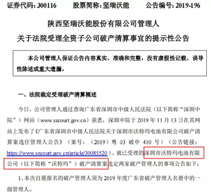 負債近200億！昔日鋰電巨頭破產清算 母公司市值暴跌85％！