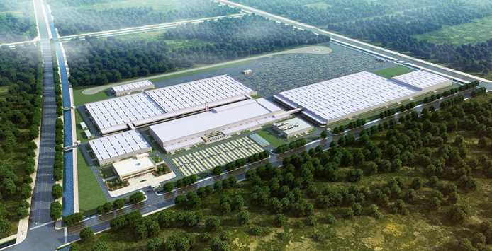 光束汽車項目俯瞰效果圖