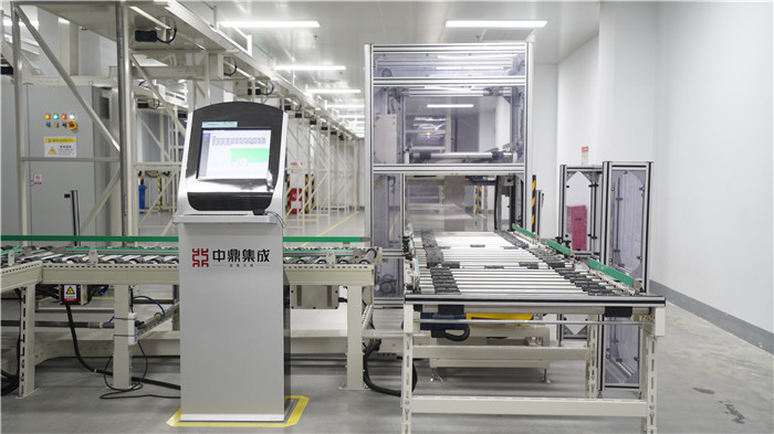 注液至分選工序物流系統