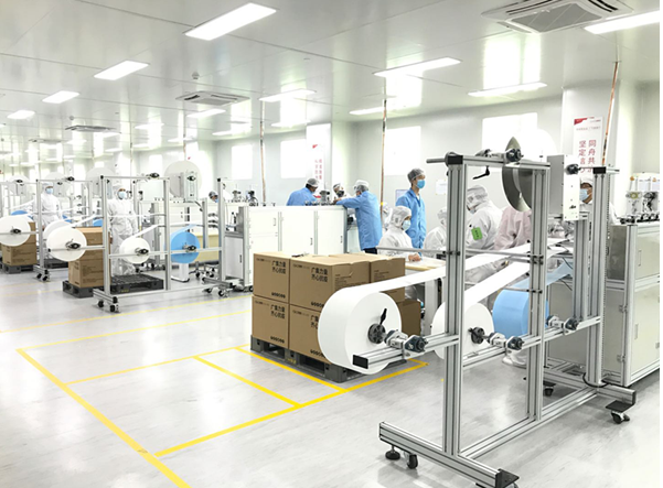 廣汽集團正式開始自制口罩的批量生產 廣汽集團正式開始自制口罩的批量生產