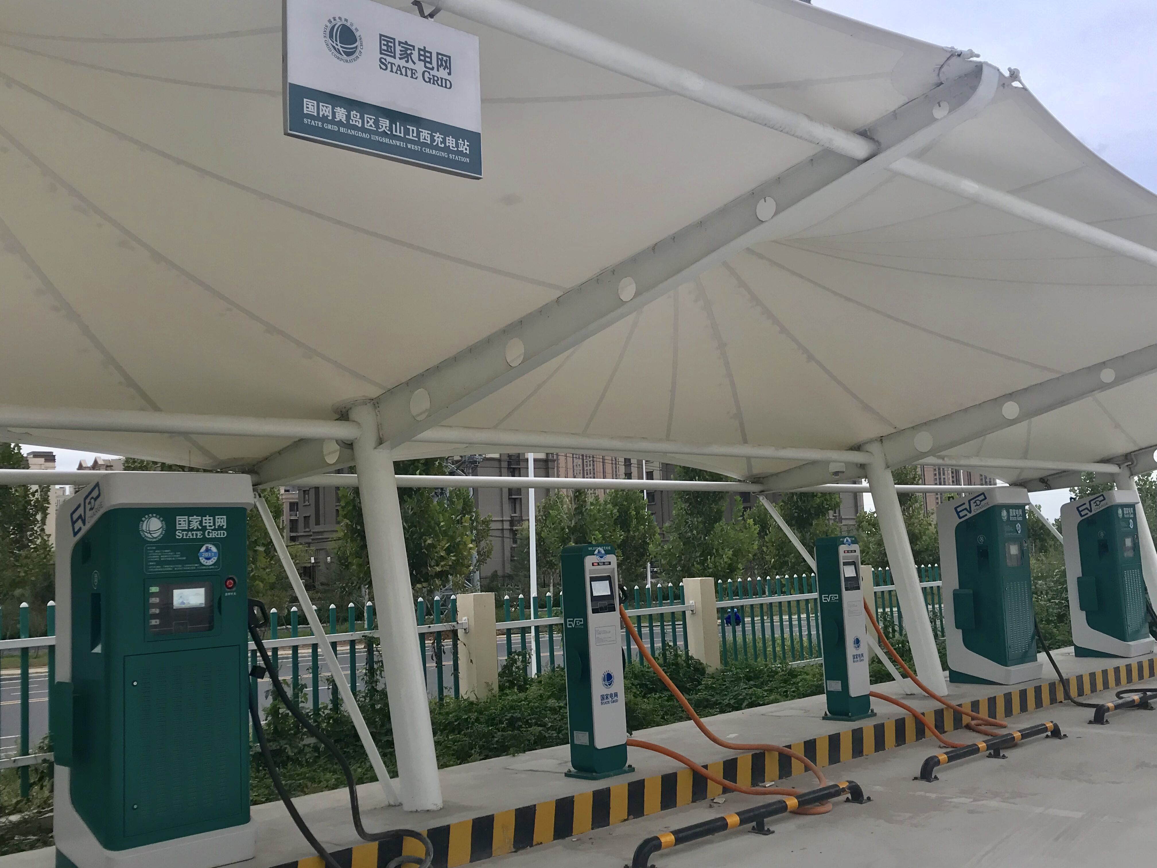 國家電網青島西海岸新區靈山衛所充電樁