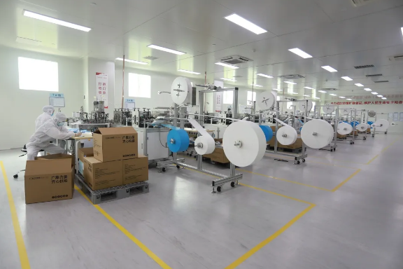 廣汽自制口罩無塵車間生產(chǎn)線 廣汽自制口罩無塵車間生產(chǎn)線