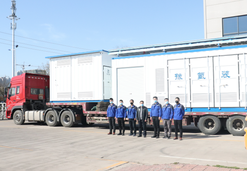 豫氫裝備日加氫500公斤撬裝式加氫站成套設備運往青島 豫氫裝備日加氫500公斤撬裝式加氫站成套設備運往青島