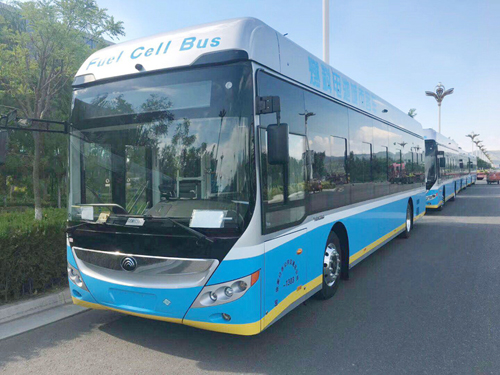 燃料電池客車 圖片來源：宇通客車官網