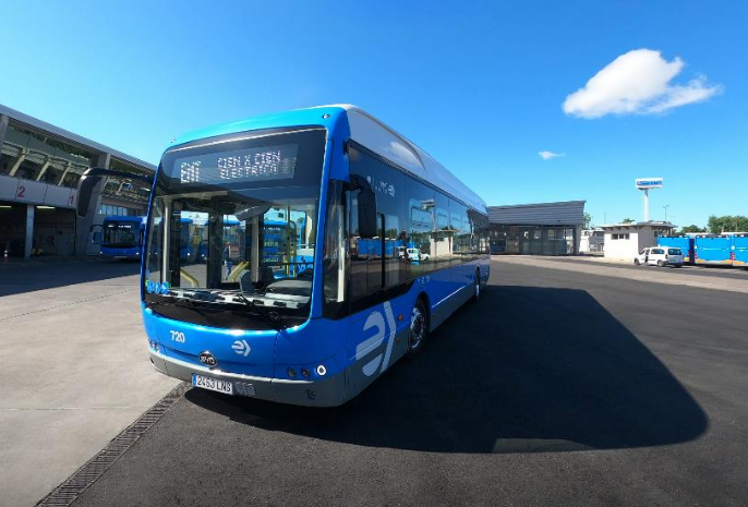 比亞迪為馬德里量身打造的純電動大巴 