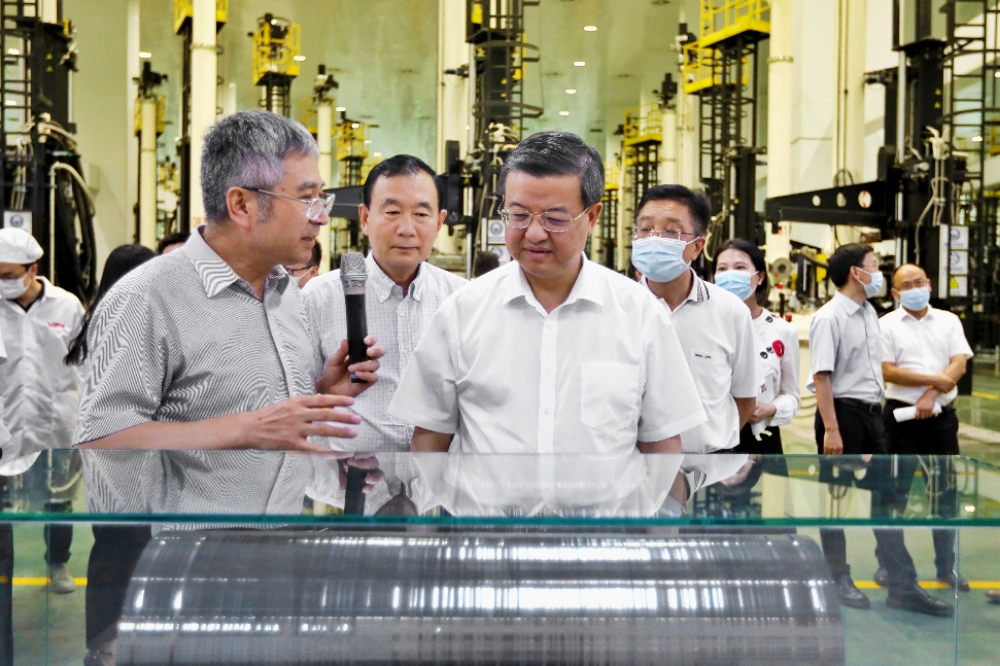 海關總署黨委書記、署長倪岳峰調研銀川隆基光伏科技有限公司