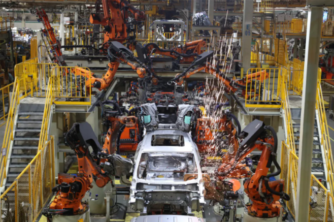 奇瑞自動化生產(chǎn)線 圖片來源：奇瑞控股集團(tuán)