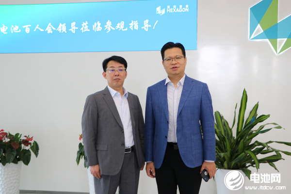 中關村新型電池技術創新聯盟秘書長于清教一行參觀考察海克斯康制造智能