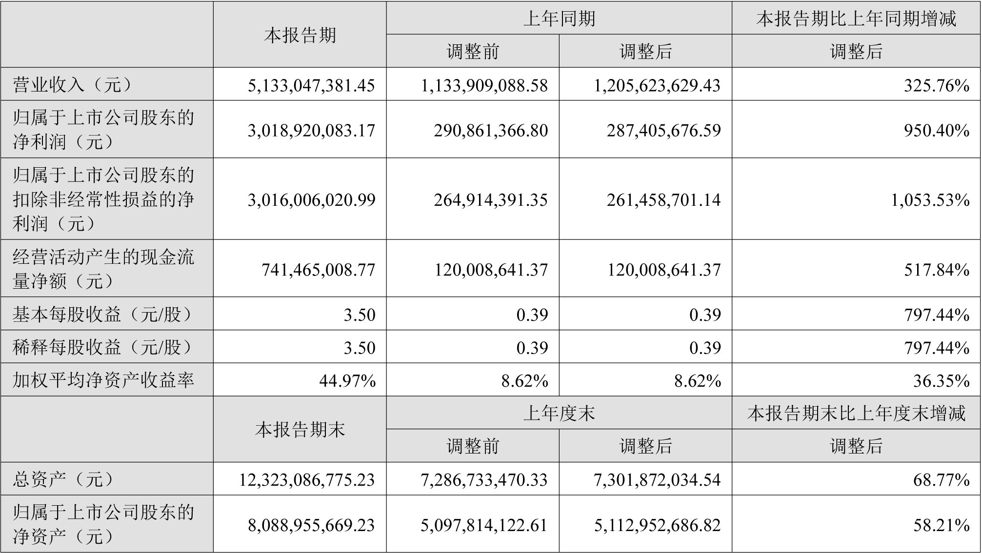 盛新鋰能上半年主要會(huì)計(jì)數(shù)據(jù)和財(cái)務(wù)指標(biāo)（單位：元）